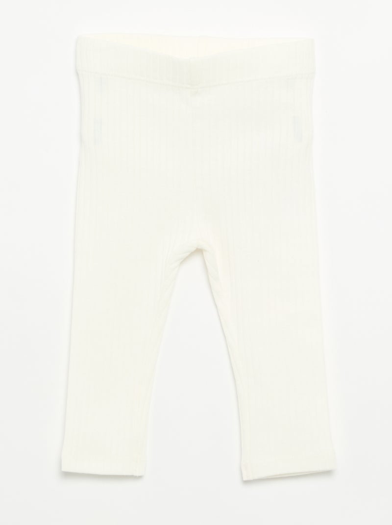 Pack de 2 leggings canelados Violeta - Kiabi