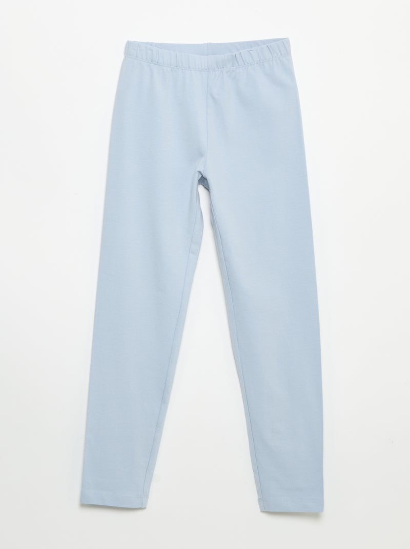 Pack de 2 leggings compridos Azul - Kiabi
