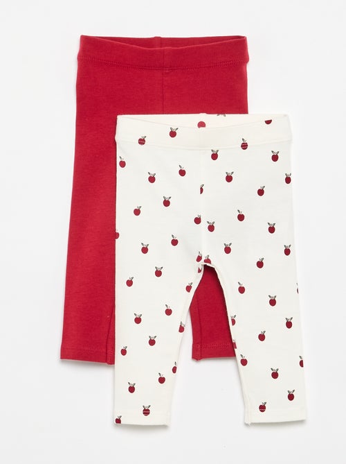Pack de 2 leggings compridos - Kiabi Pack de 2 leggings compridos - Kiabi
