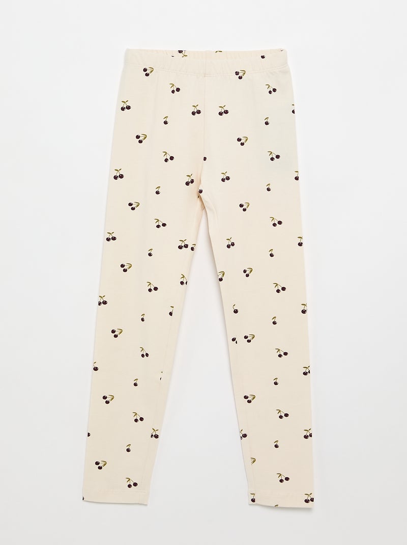 Pack de 2 leggings compridos Branco - Kiabi