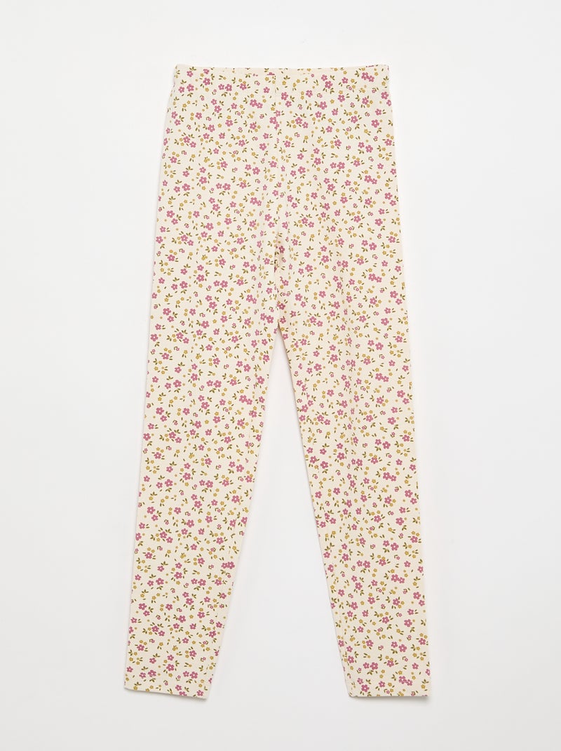 Pack de 2 leggings compridos Branco - Kiabi