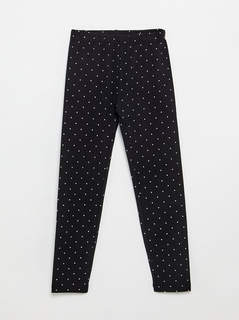 Pack de 2 leggings compridos Preto - Kiabi