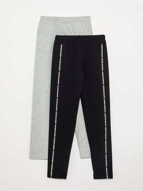 Pack de 2 leggings compridos - Kiabi
