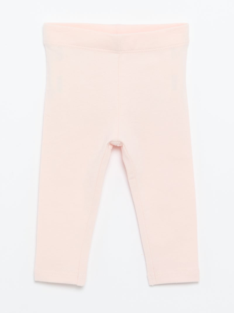 Pack de 2 leggings compridos Rosa - Kiabi