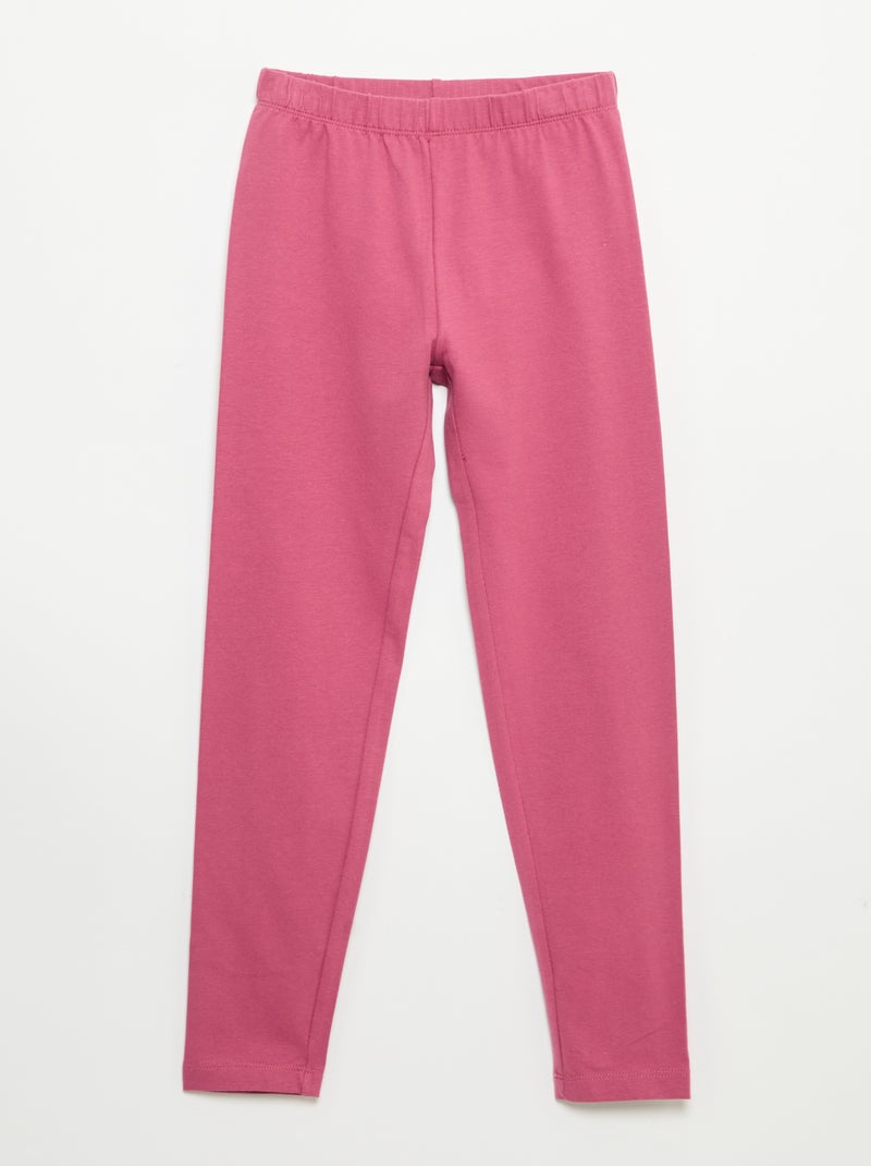 Pack de 2 leggings compridos Rosa - Kiabi
