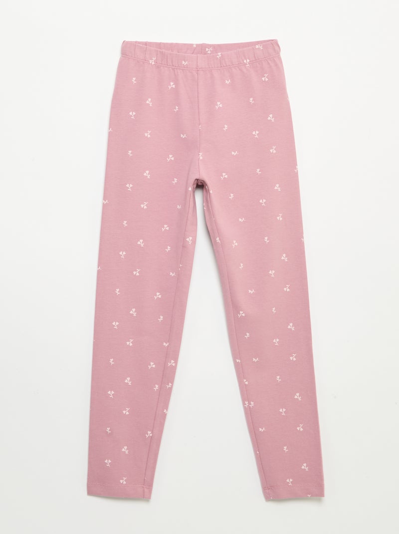Pack de 2 leggings compridos Rosa - Kiabi