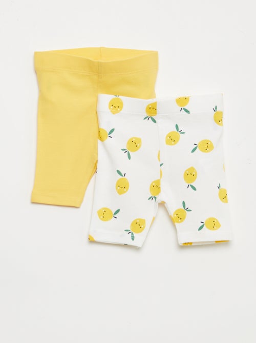 Pack de 2 leggings curtos - Kiabi