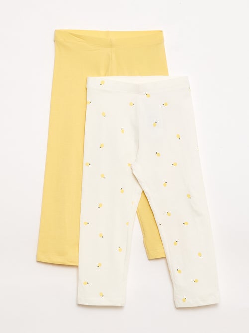 Pack de 2 leggings curtos - Kiabi