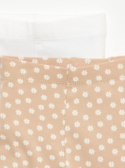 Pack de 2 leggings curtos - Kiabi