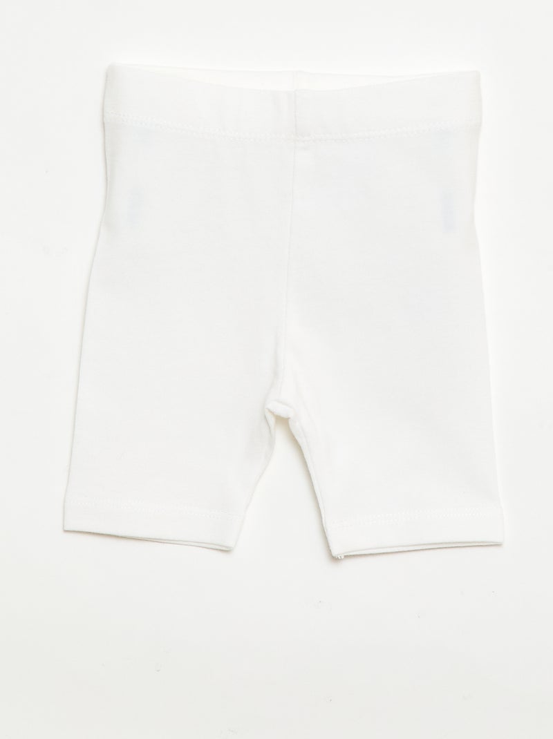 Pack de 2 leggings curtos Bege - Kiabi
