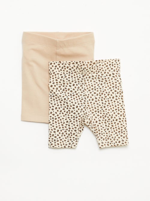 Pack de 2 leggings curtos - Kiabi