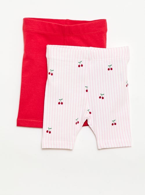 Pack de 2 leggings curtos - Kiabi