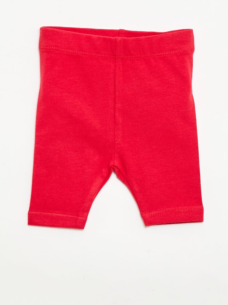 Pack de 2 leggings curtos Branco - Kiabi