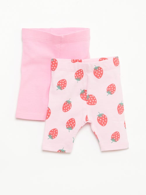 Pack de 2 leggings curtos - Kiabi