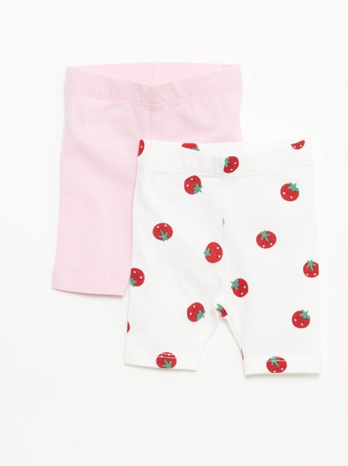 Pack de 2 leggings curtos - Kiabi