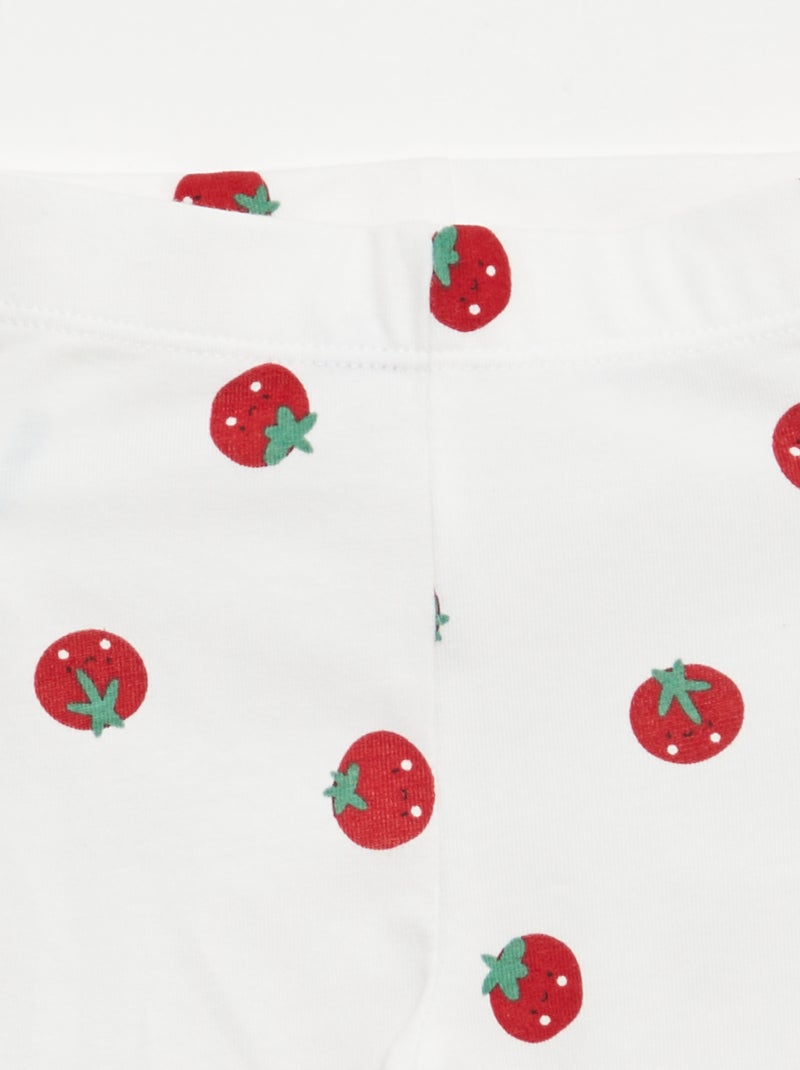 Pack de 2 leggings curtos Rosa - Kiabi