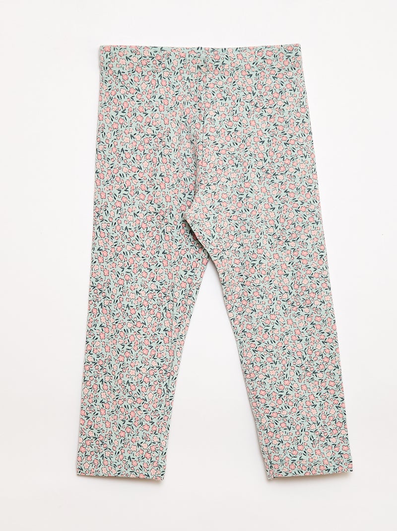 Pack de 2 leggings curtos Rosa - Kiabi