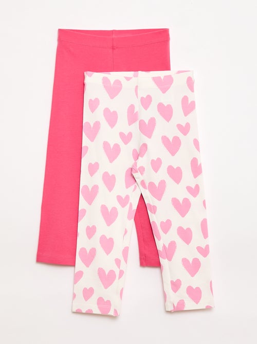 Pack de 2 leggings curtos - Kiabi