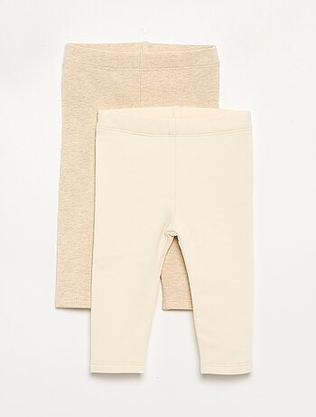 Pack de 2 leggings de moletão