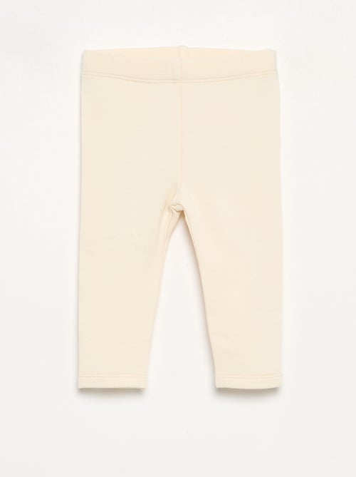 Pack de 2 leggings de moletão - Kiabi