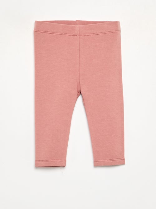 Pack de 2 leggings de moletão - Kiabi