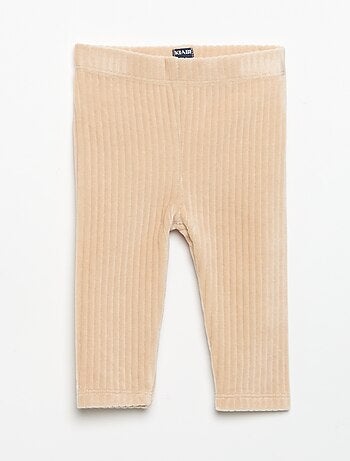 Pack de 2 leggings de veludo canelado