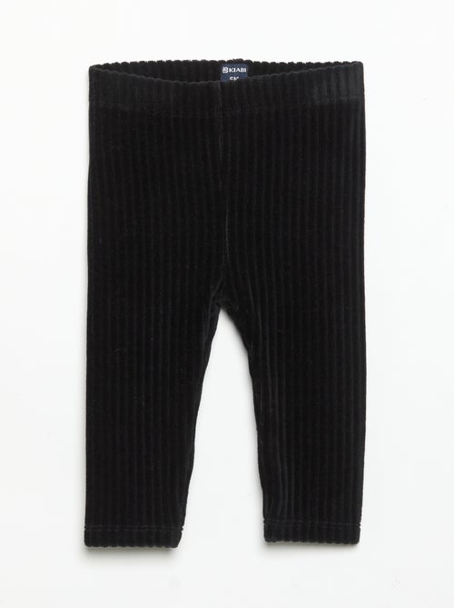 Pack de 2 leggings de veludo canelado - Kiabi