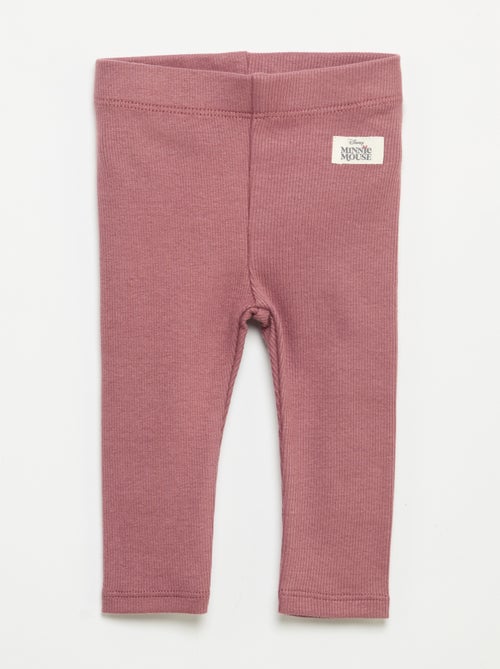 Pack de 2 leggings 'Disney' em malha canelada - Kiabi