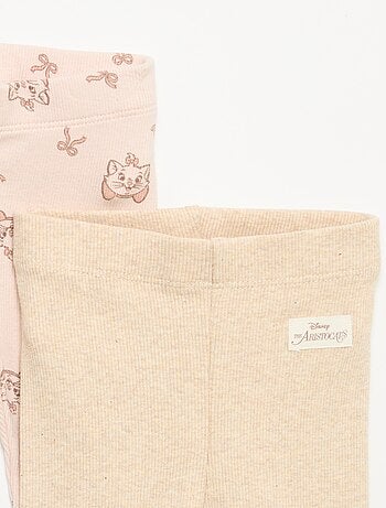 Pack de 2 leggings 'Disney' em malha canelada
