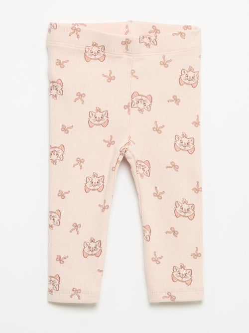 Pack de 2 leggings 'Disney' em malha canelada - Kiabi Pack de 2 leggings 'Disney' em malha canelada - Kiabi
