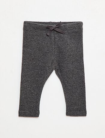 Pack de 2 leggings em tecido felpudo