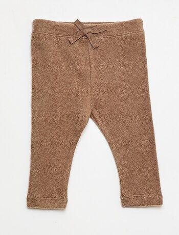 Pack de 2 leggings em tecido felpudo