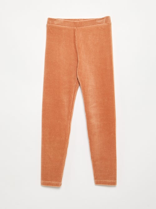 Pack de 2 leggings em veludo cotelê - Kiabi