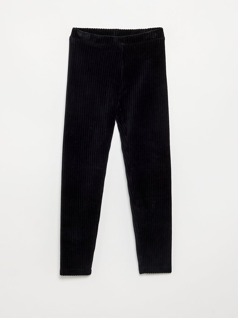 Pack de 2 leggings em veludo cotelê Castanho - Kiabi