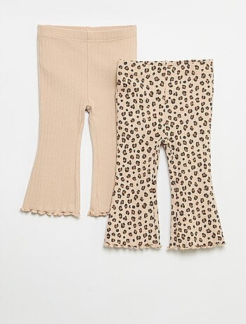 Pack de 2 leggings flare