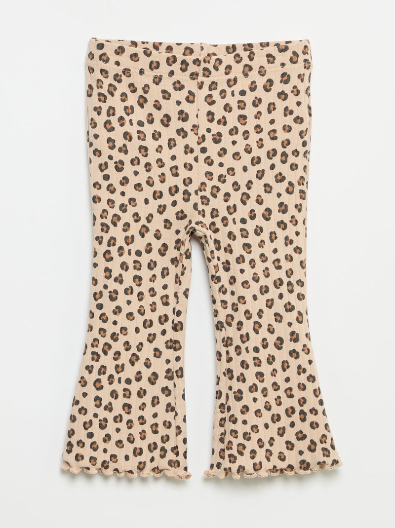 Pack de 2 leggings flare Bege - Kiabi