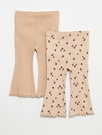 Pack de 2 leggings flare