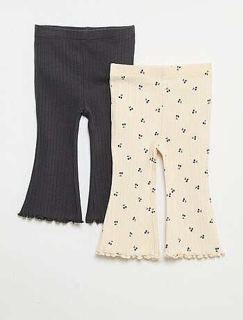 Pack de 2 leggings flare