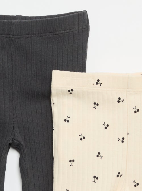 Pack de 2 leggings flare - Kiabi Pack de 2 leggings flare - Kiabi