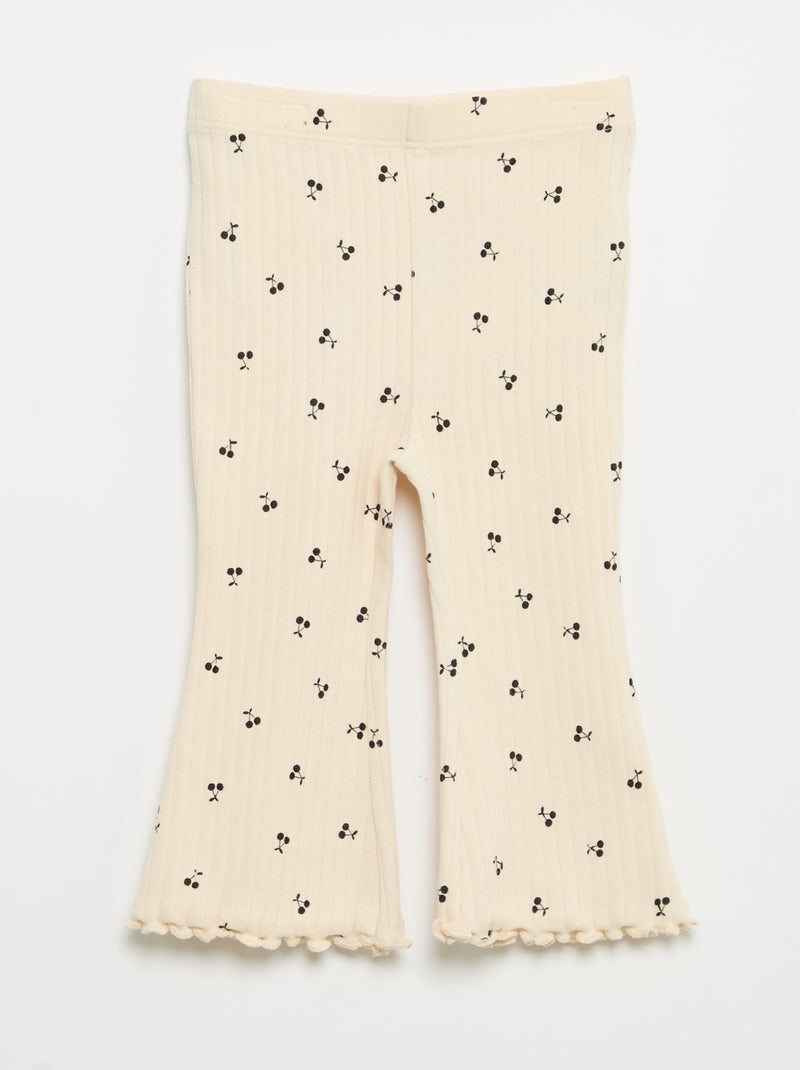 Pack de 2 leggings flare Bege - Kiabi