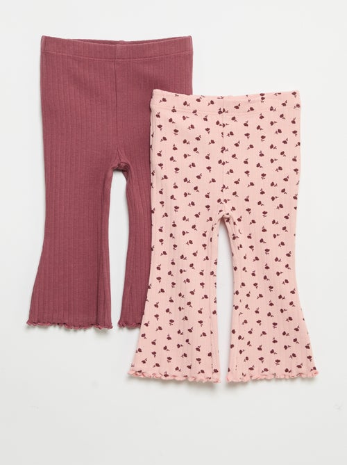 Pack de 2 leggings flare - Kiabi Pack de 2 leggings flare - Kiabi