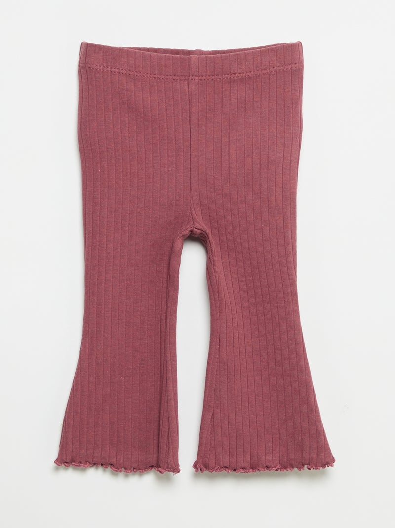 Pack de 2 leggings flare Rosa - Kiabi