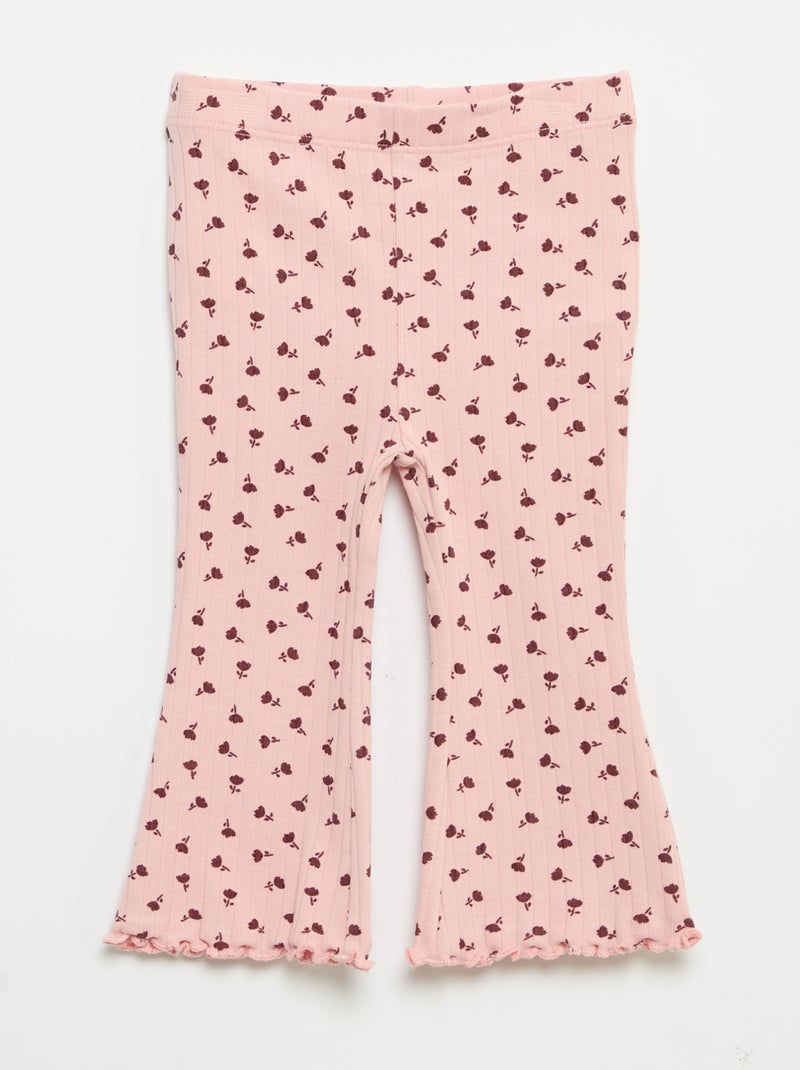 Pack de 2 leggings flare Rosa - Kiabi