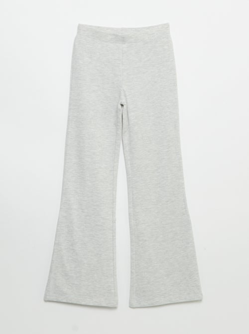 Pack de 2 leggings lisos de corte flare - Kiabi
