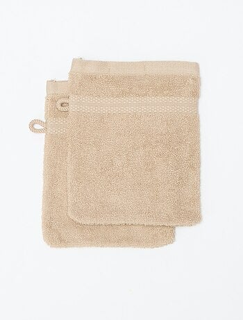 Pack de 2 luvas de banho - Kiabi Home
