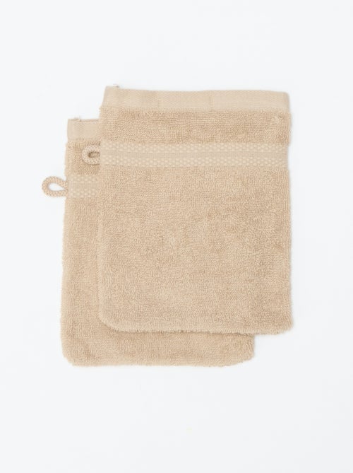 Pack de 2 luvas de banho - Kiabi Home - Kiabi