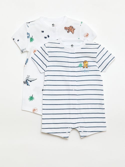 Pack de 2 macacões de bebé 'Jurassic World' - Kiabi
