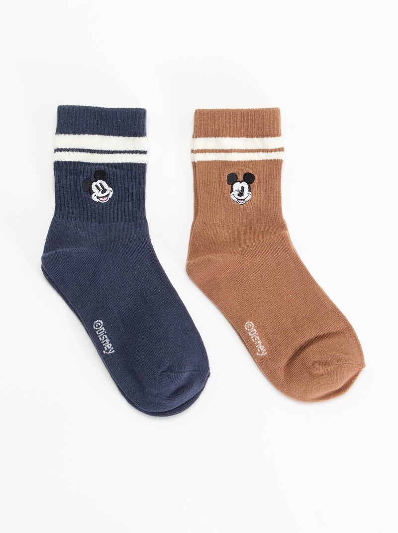 Pack de 2 meias bordadas 'Disney' Azul - Kiabi