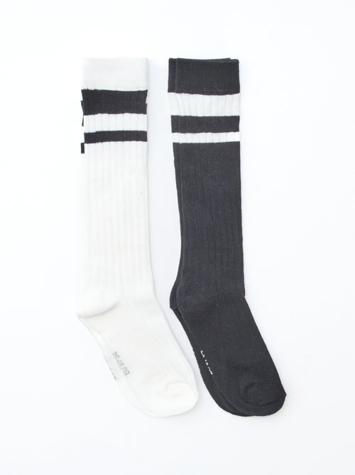 Pack de 2 meias de algodão - Kiabi