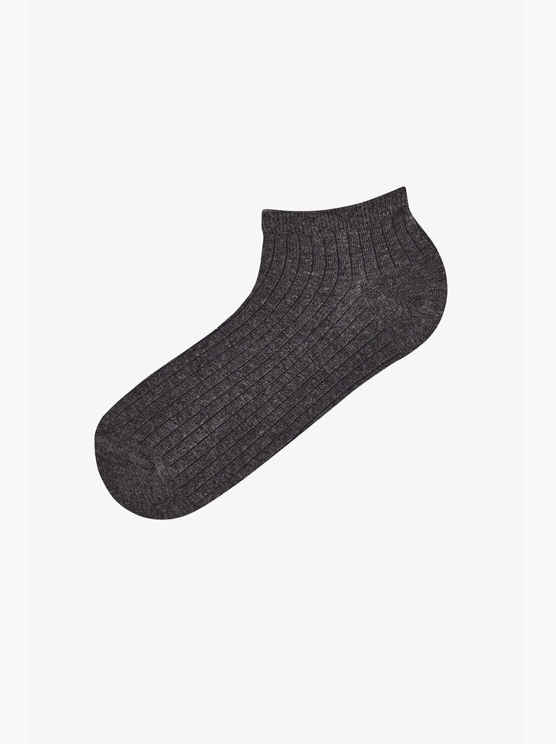 Pack de 2 meias de tornozelo comfort penti Cinza-preto - Kiabi